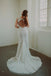 Elegant Lace Floral Mermaid Ivory Open Back Wedding Dresses, Boho Bridal Dresses OW0059