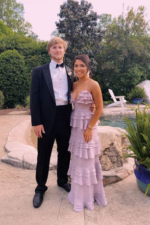 Unique A Line Pink Spaghetti Straps V Neck Long Prom Dress, Floor Length Evening Dress OM0328