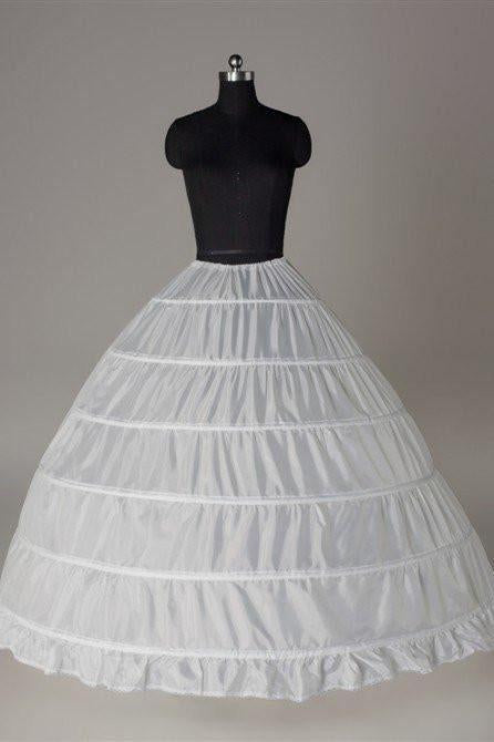 Fashion Ball Gown Wedding Petticoat Accessories White Floor Length PDP8