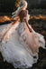 Elegant A line Off The Shoulder Lace Appliques Beach Wedding Dresses, Bridal Gowns OW0115