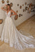 Sparkle A line V Neck Lace Appliques Wedding Gowns, V Back Sleeveless Bridal Dress OW0124