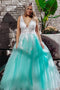 Stunning Lace Applique Ball Gown Long Ball Gowns Prom Dresses Quinceanera Dress PDN86