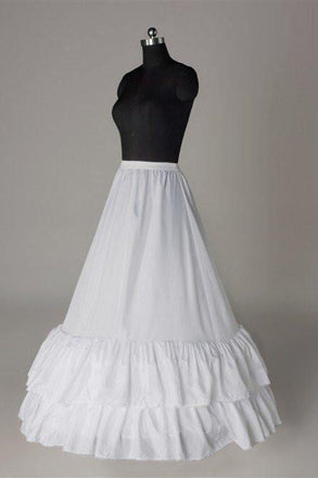 Fashion A Line Wedding Petticoat Accessories White Floor Length PDP7