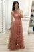 One Shoulder A Line Tulle Floor Length Prom Dresses Cheap Long Evening Dress PDJ23