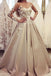 Gorgeous Bateau A Line Appliques  Prom Dress with Long Sleeves PDH37